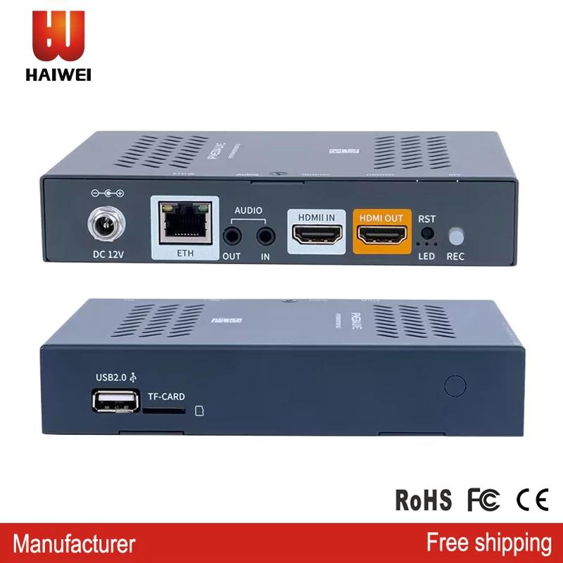 L1 Webrtc POE 4 Ʈ USB TF ī ڵ, H.264, H.265, 1080P, HDMI IP, IPTV ڴ, HDMI  ƿ 